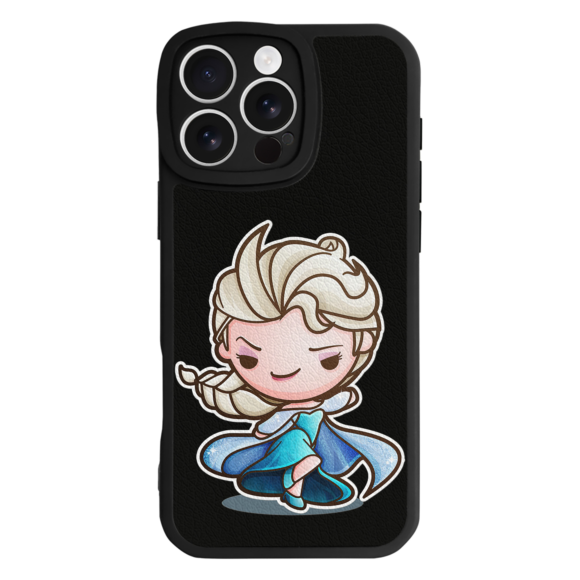 （画像用） アナと雪の女王 アンナ エルサ Frozen Anna Elsa 【iPhone 16シリーズ対応】シリコンスマホケース（レザー調） 材質：シリコン
